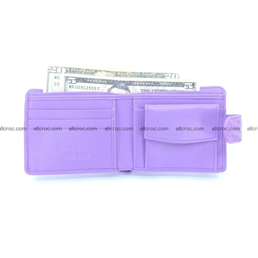 Handcrafted crocodile skin wallet 1185 Foto 4