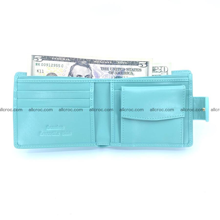 Handcrafted crocodile skin wallet 1186 Foto 4