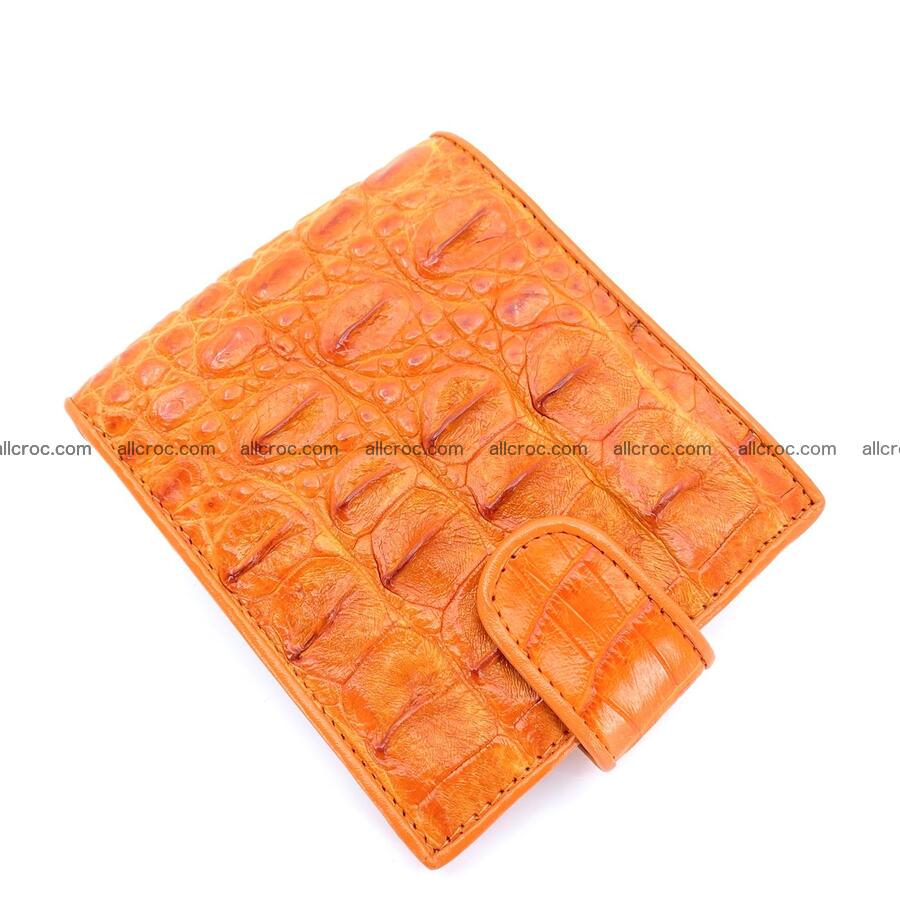 Handcrafted crocodile skin wallet 1191 Foto 2