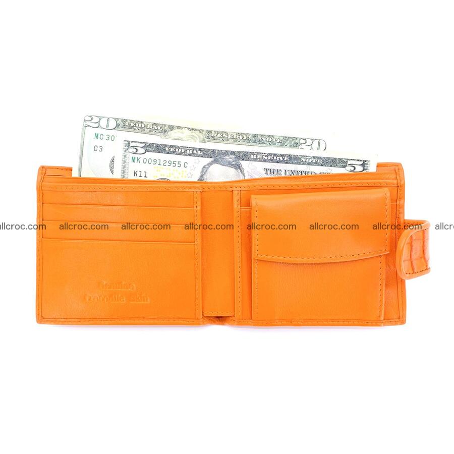 Handcrafted crocodile skin wallet 1191 Foto 4