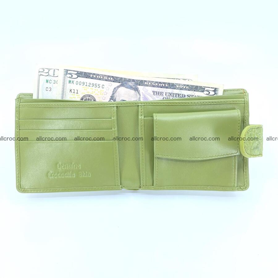 Handcrafted crocodile skin wallet 1184 Foto 4