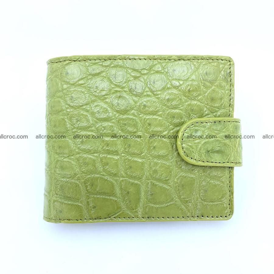 Handcrafted crocodile skin wallet 1184 Foto 2