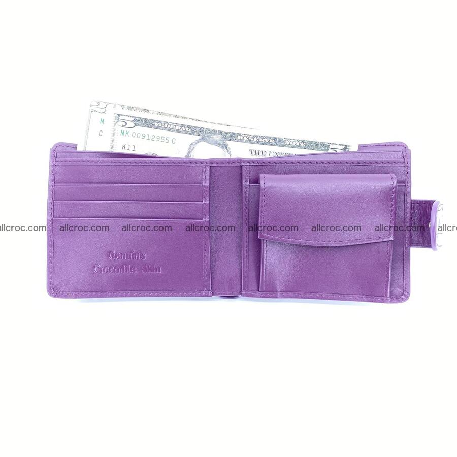 Handcrafted crocodile skin wallet 1193 Foto 4