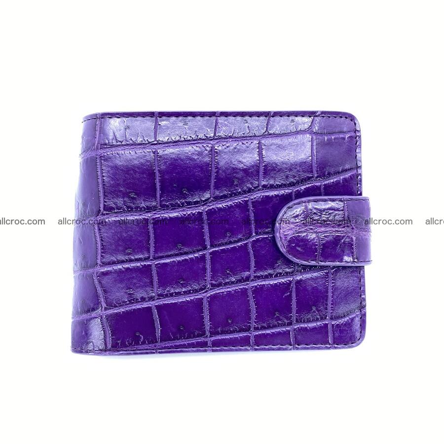 Handcrafted crocodile skin wallet 1187 Foto 2