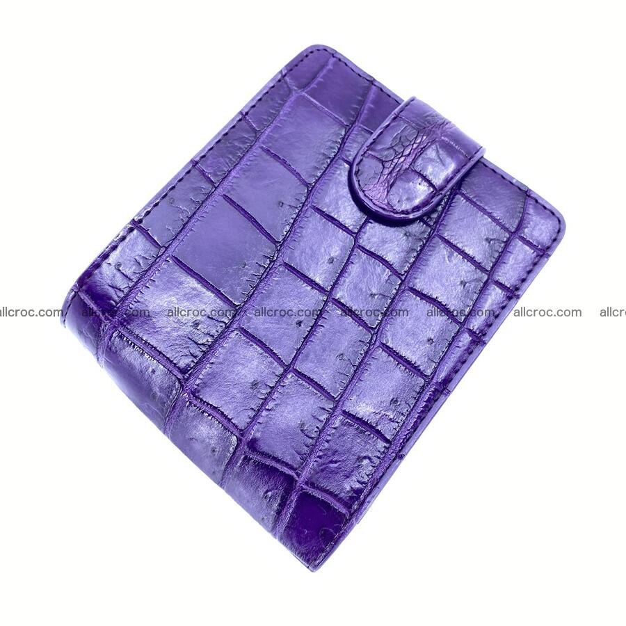 Handcrafted crocodile skin wallet 1187 Foto 0