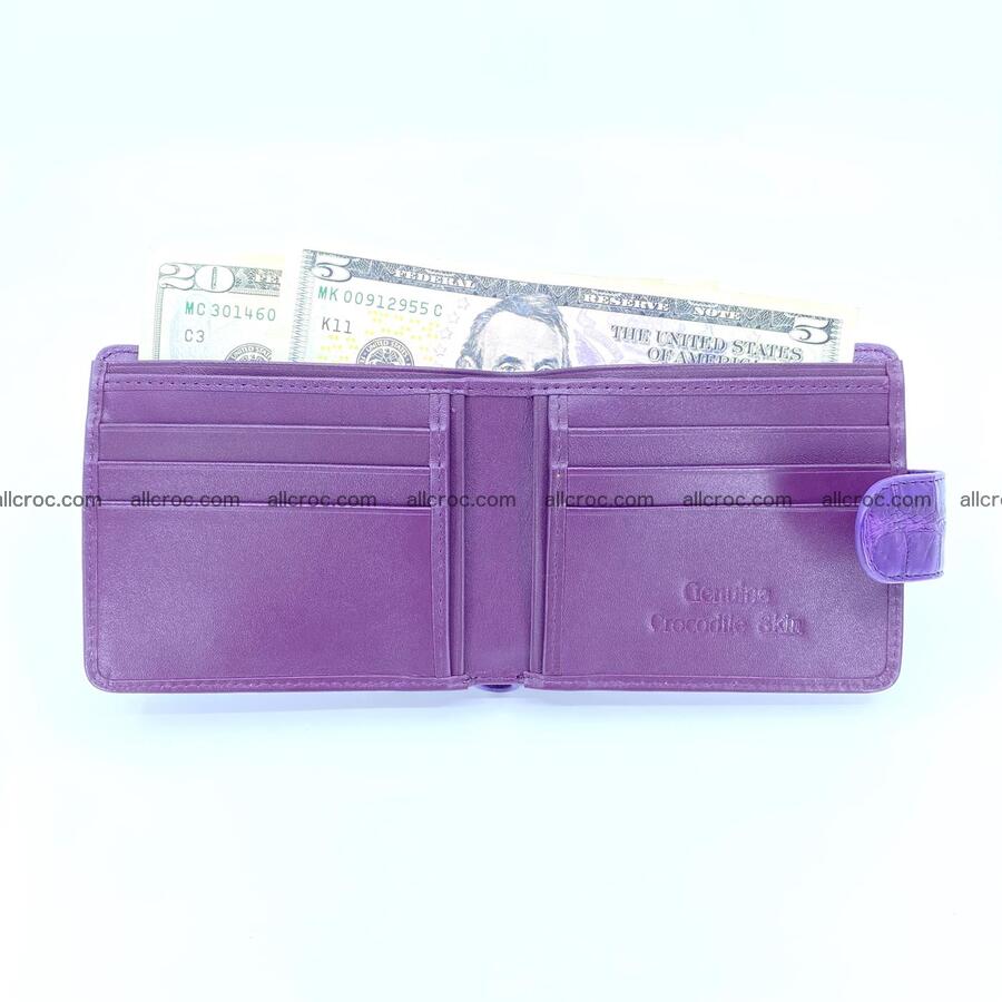 Handcrafted crocodile skin wallet 1187 Foto 4