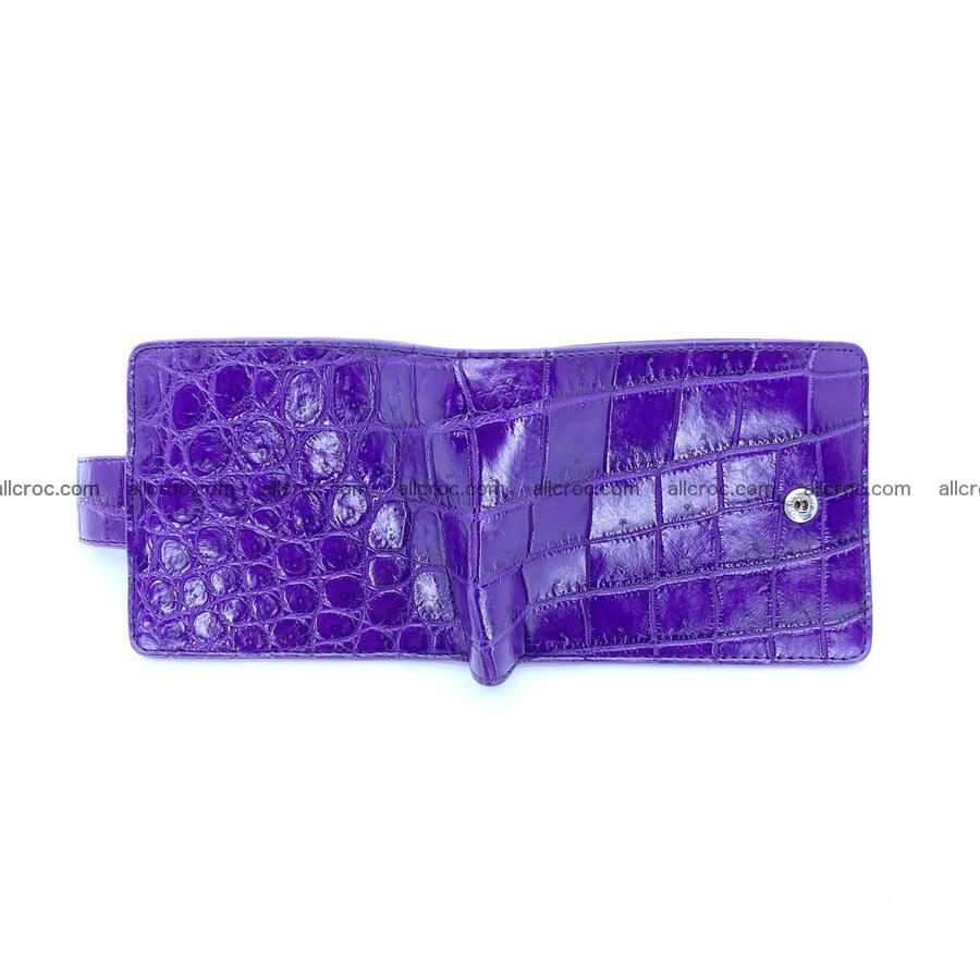 Handcrafted crocodile skin wallet 1187 Foto 3