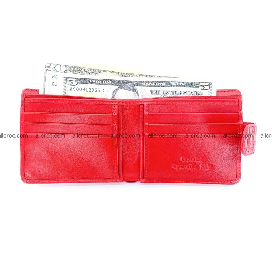 Handcrafted crocodile skin wallet 1194 Foto 4