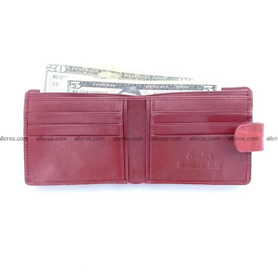 Handcrafted crocodile skin wallet 1196 Foto 4