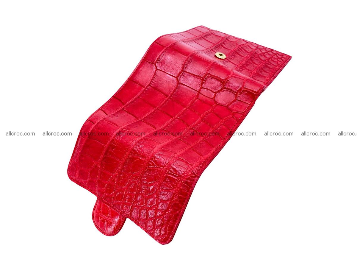 Handcrafted Crocodile skin wallet 1681 Foto 6