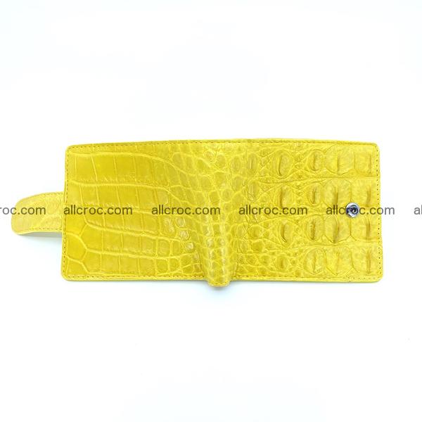 Handcrafted crocodile skin wallet 1195