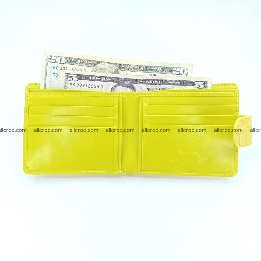 Handcrafted crocodile skin wallet 1195 Foto 4