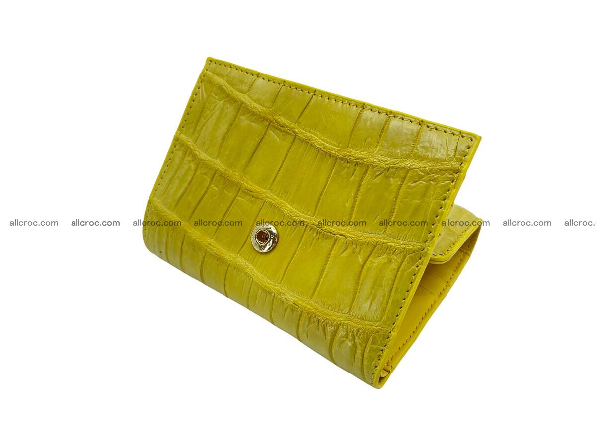 Handcrafted Crocodile skin wallet 1685 Foto 7