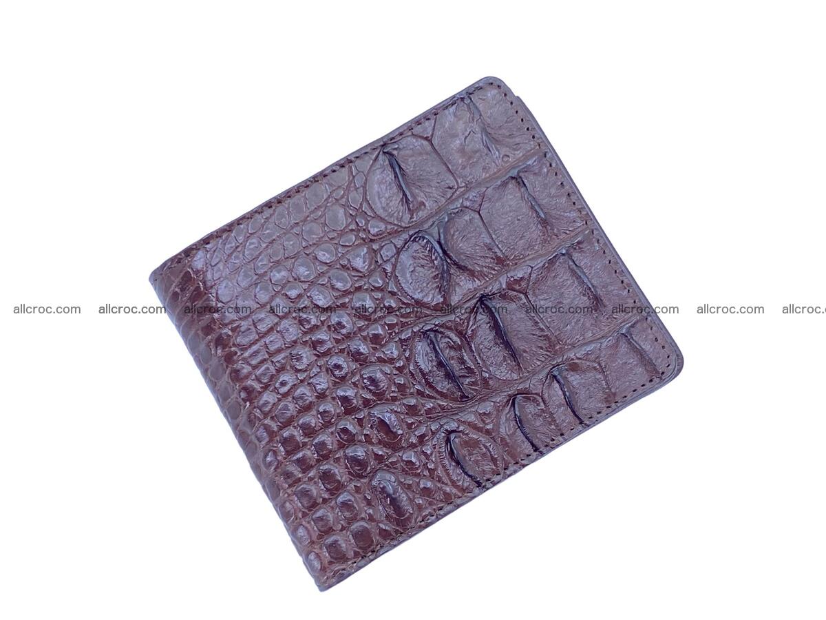 Handcrafted crocodile small billfold 2279 Foto 0