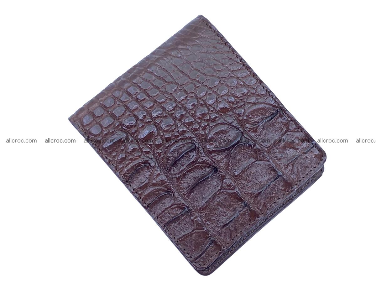 Handcrafted crocodile small billfold 2279 Foto 2
