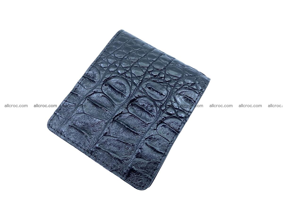 Handcrafted crocodile small billfold 1655 Foto 2