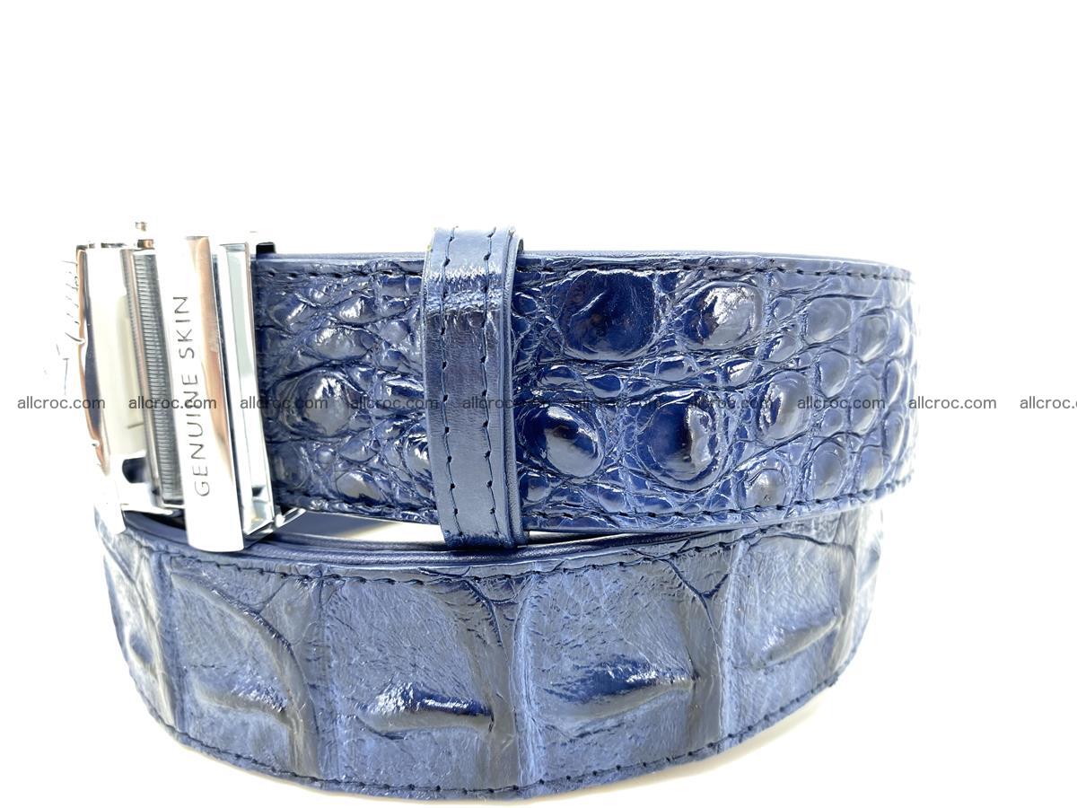 Handcrafted Crocodile leather hornback belt 745 Foto 2