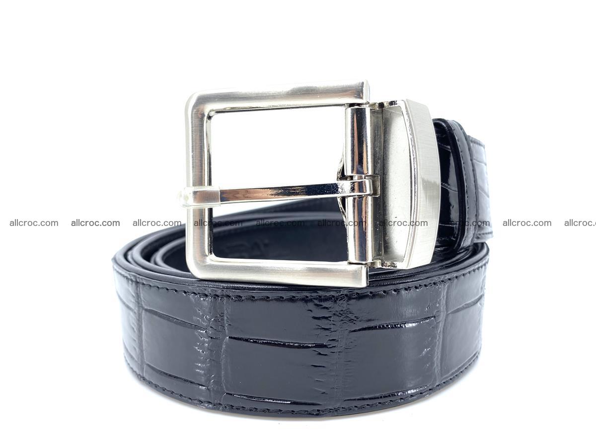 Handcrafted crocodile leather belt belly part 754 Foto 0