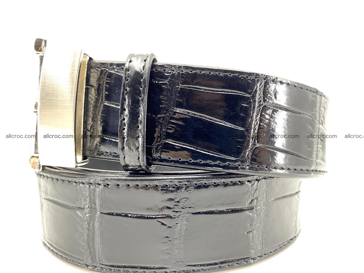 Handcrafted crocodile leather belt belly part 754 Foto 1