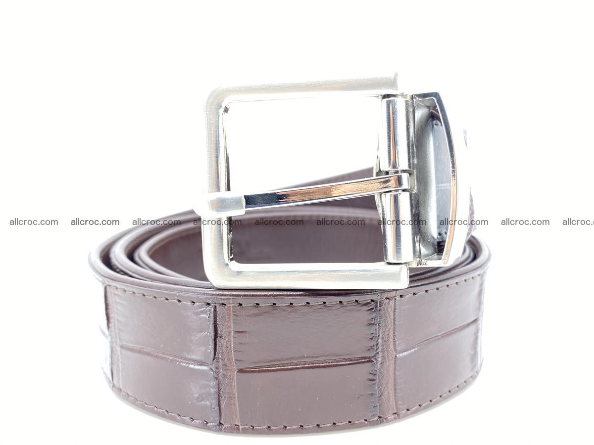 Handcrafted crocodile leather belt belly part 755 Foto 0