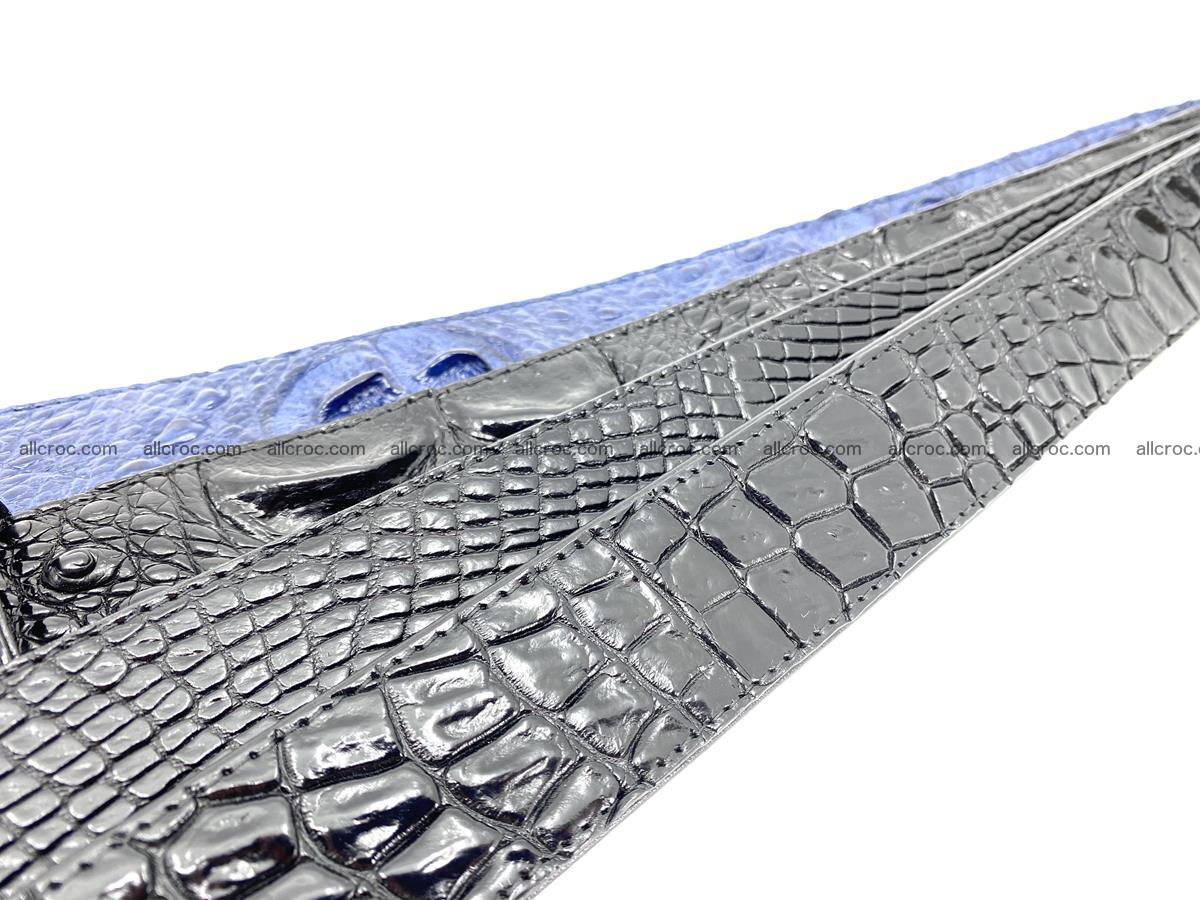 Handcrafted Crocodile leather belt 769 Foto 13