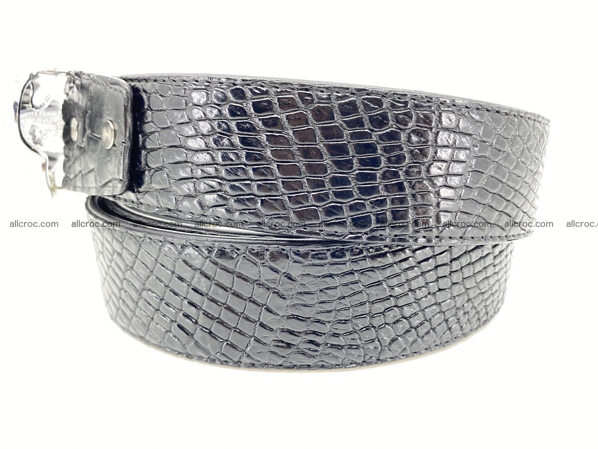 Handcrafted Crocodile leather belt 767 Foto 4