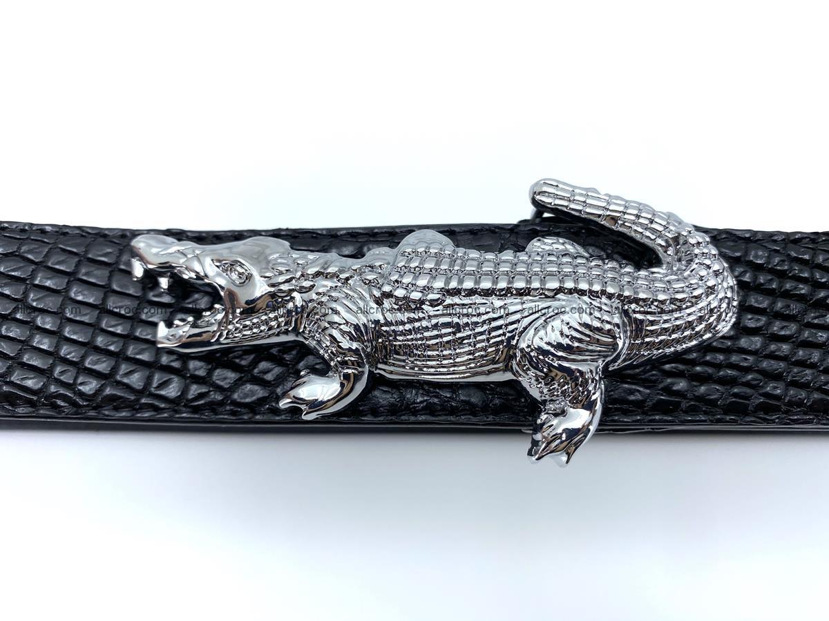 Handcrafted Crocodile leather belt 767 Foto 5