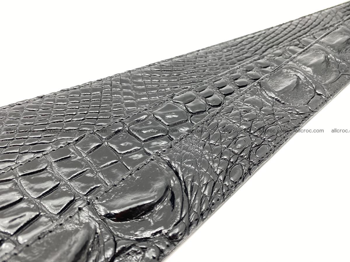 Handcrafted Crocodile leather belt 775 Foto 10