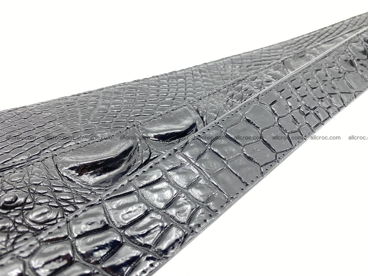 Handcrafted Crocodile leather belt 777 Foto 9
