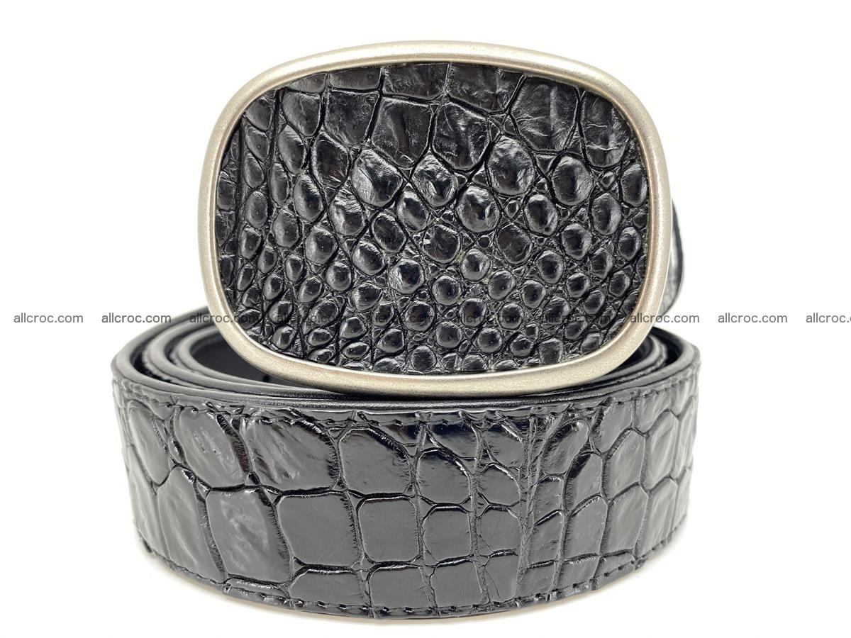 Handcrafted Crocodile leather belt 777 Foto 0