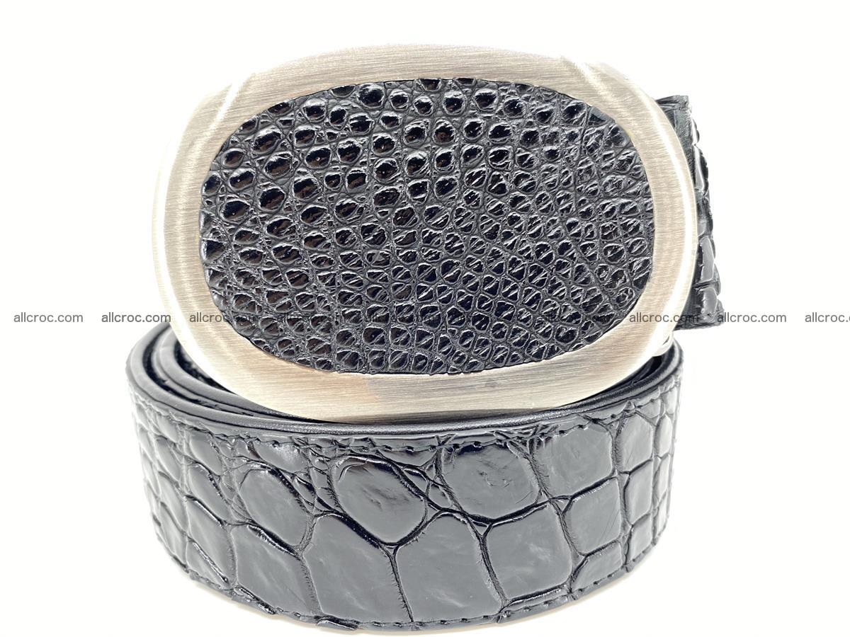 Handcrafted Crocodile leather belt 792 Foto 0