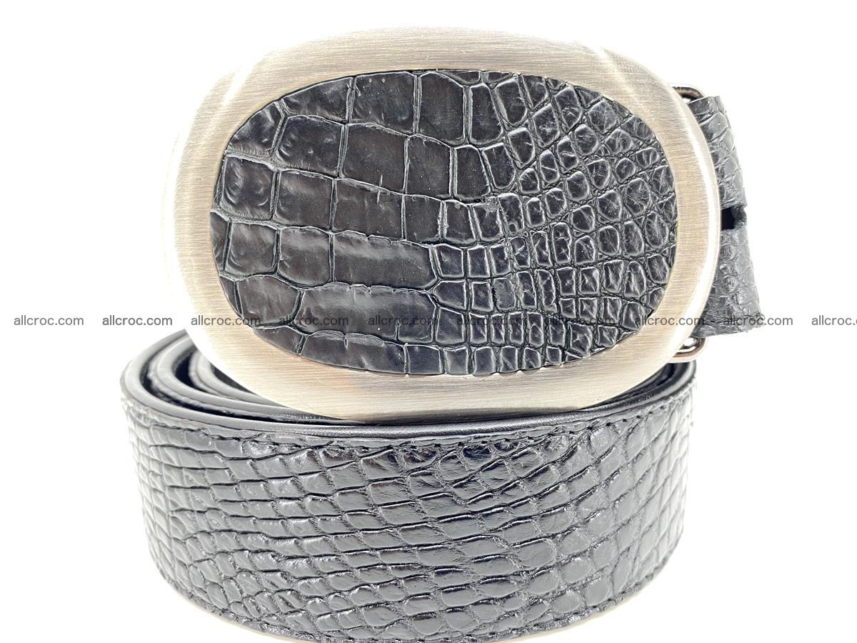 Handcrafted Crocodile leather belt 793 Foto 0
