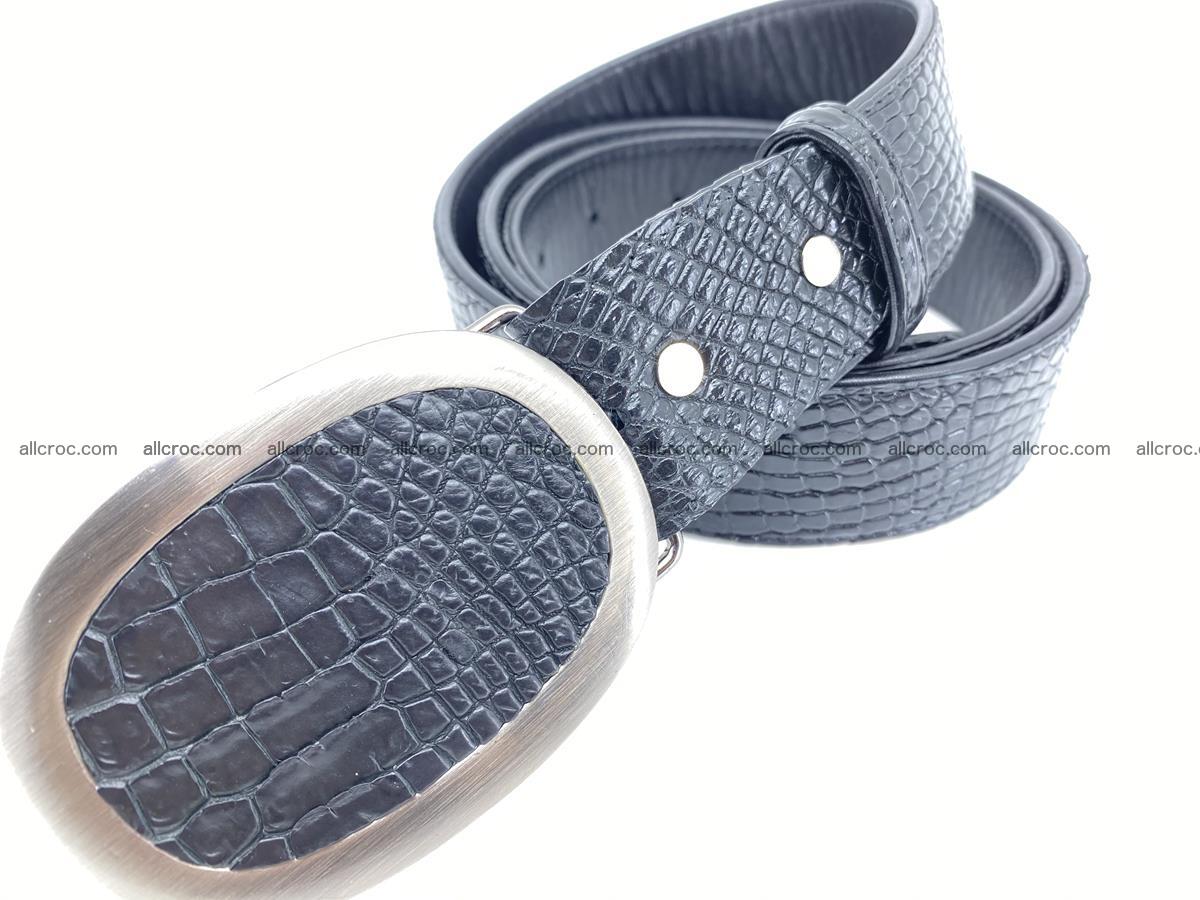 Handcrafted Crocodile leather belt 793 Foto 1