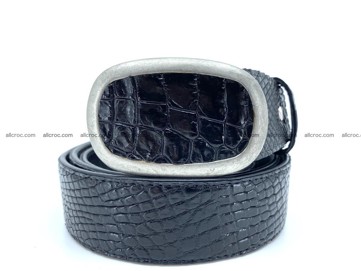Handcrafted Crocodile leather belt 799 Foto 0