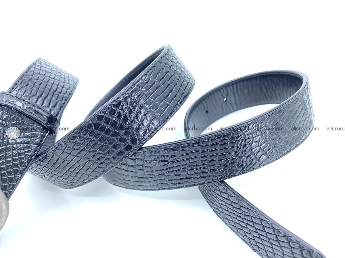 Handcrafted Crocodile leather belt 799 Foto 4
