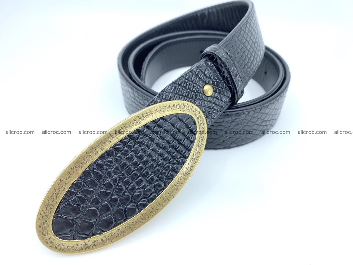 Handcrafted Crocodile leather belt 805 Foto 1