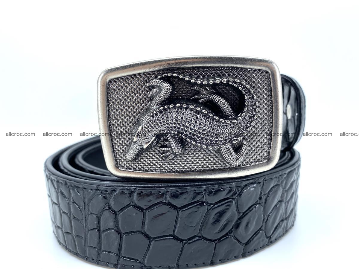 Handcrafted Crocodile leather belt 811 Foto 0