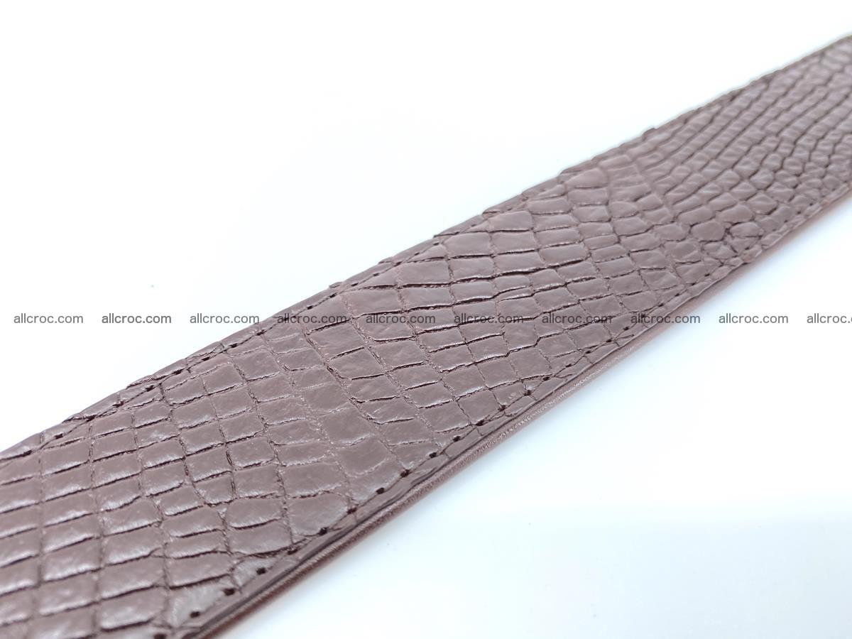 Handcrafted Crocodile leather belt 758 Foto 12