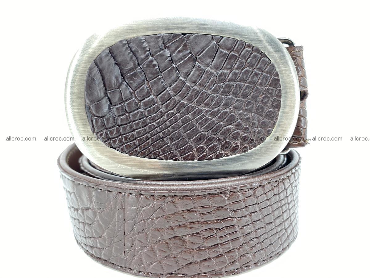 Handcrafted Crocodile leather belt 791 Foto 0