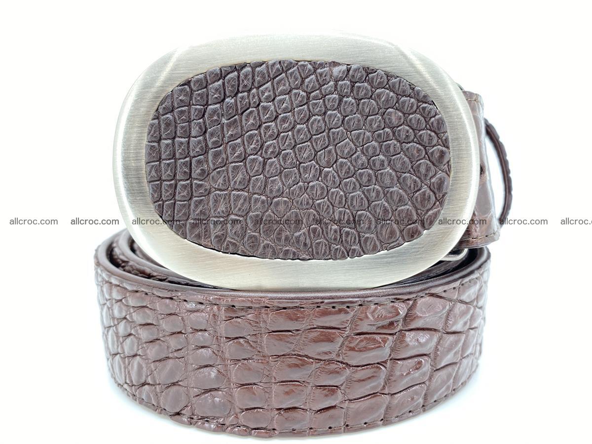 Handcrafted Crocodile leather belt 789 Foto 0
