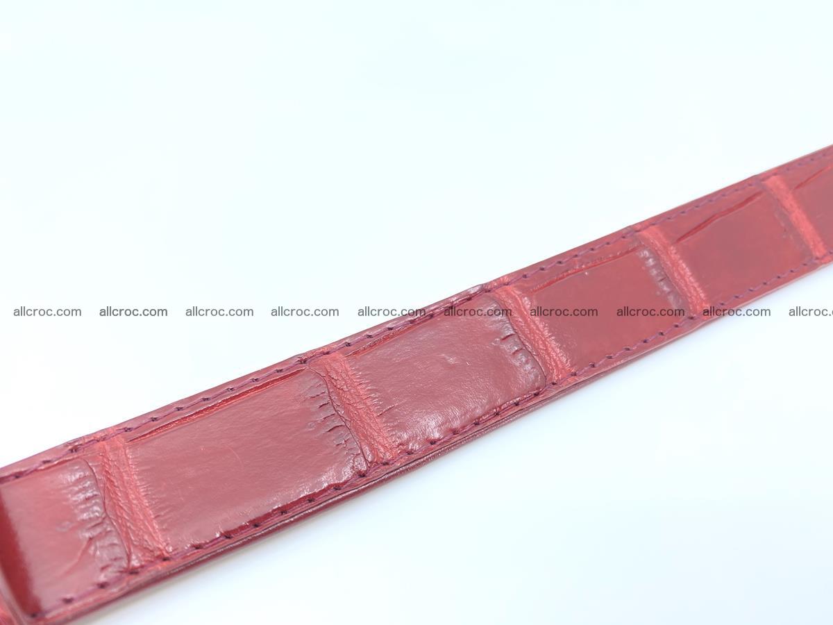 Handcrafted Siamese crocodile leather belt for women 861 Foto 2