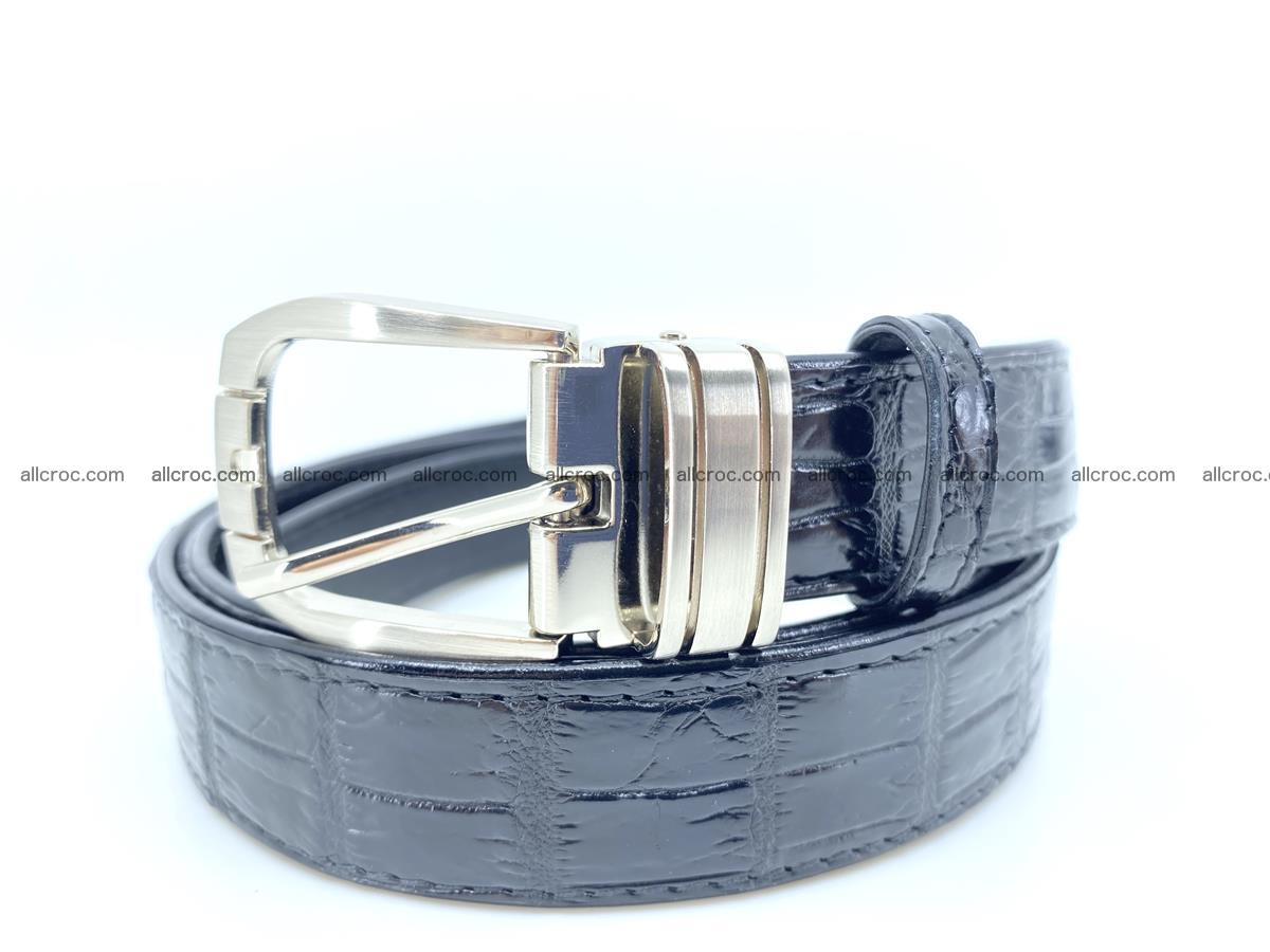 Handcrafted Siamese crocodile leather belt for women 873 Foto 0