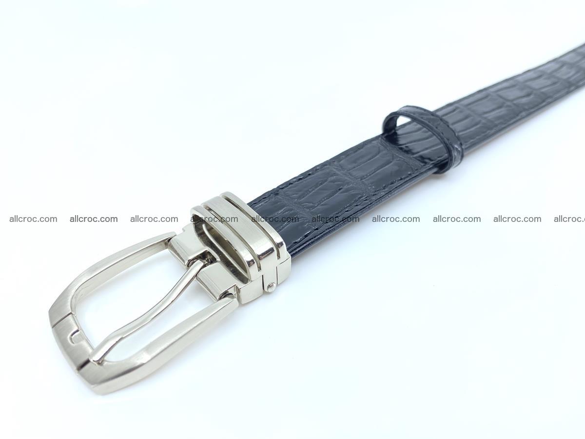 Handcrafted Siamese crocodile leather belt for women 873 Foto 4