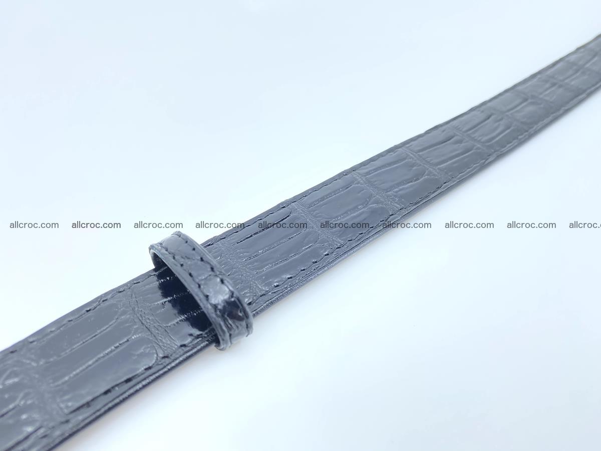 Handcrafted Siamese crocodile leather belt for women 873 Foto 6