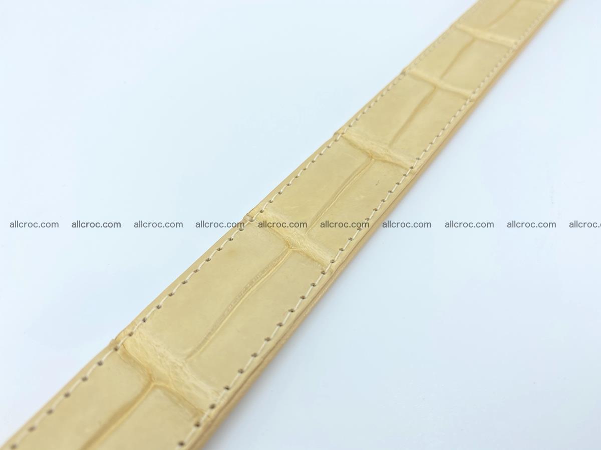 Handcrafted Siamese crocodile leather belt for women 875 Foto 5