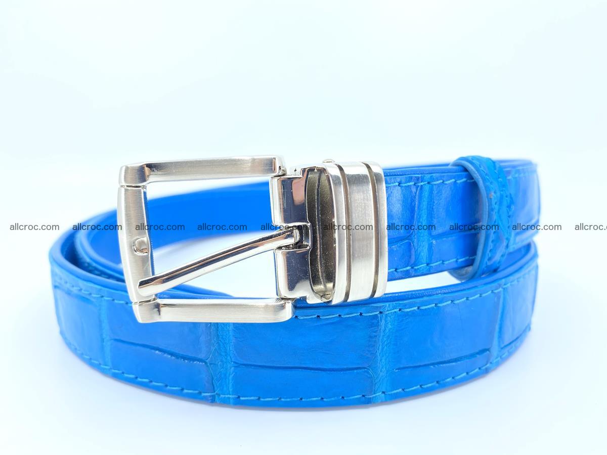 Handcrafted Siamese crocodile leather belt for women 871 Foto 0