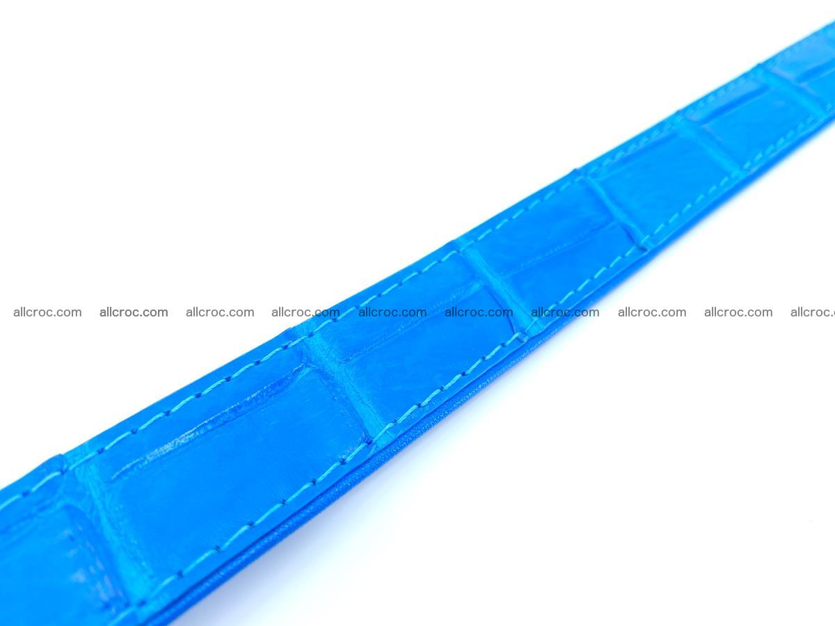 Handcrafted Siamese crocodile leather belt for women 871 Foto 5