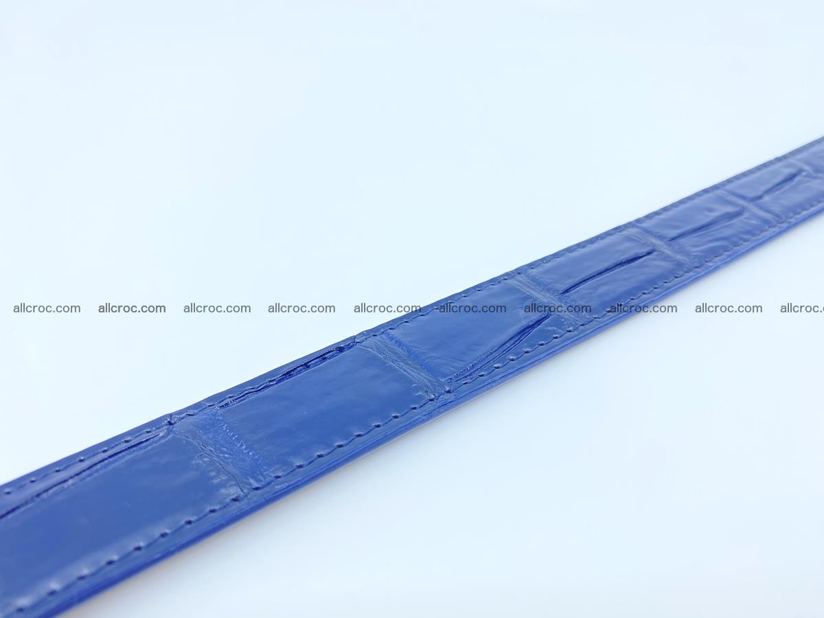 Handcrafted Siamese crocodile leather belt for women 868 Foto 4