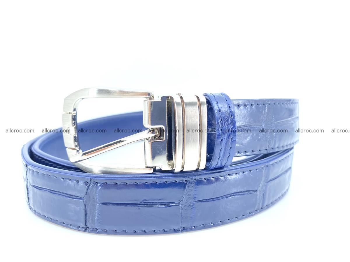 Handcrafted Siamese crocodile leather belt for women 868 Foto 0