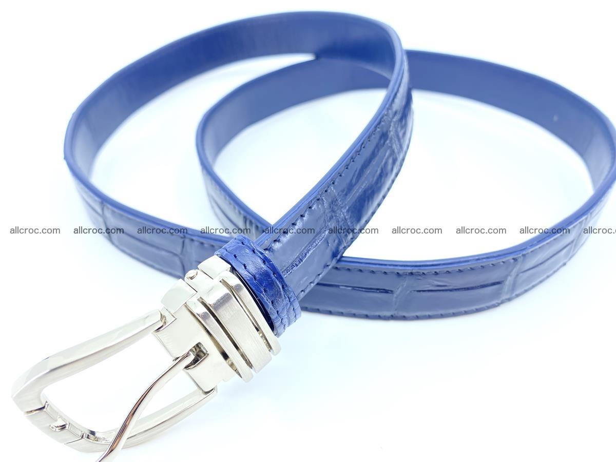 Handcrafted Siamese crocodile leather belt for women 868 Foto 2